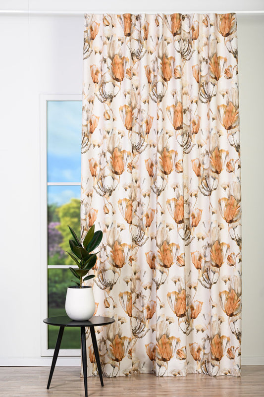 EMERALD Floral Custom Made Curtains