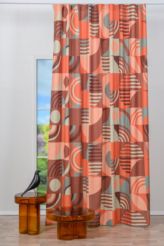PHILIPPE Geometric Custom Made Curtains