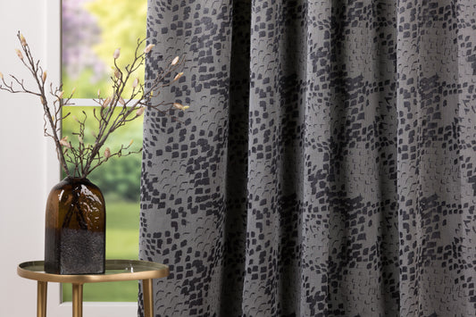 ACCENT Grey Custom Made Curtains