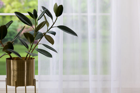 ENYA Silver Custom Made Curtains - sheer