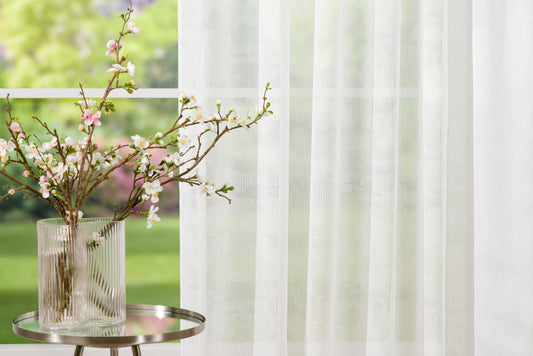 NOCHE White Custom Made Curtains - sheer