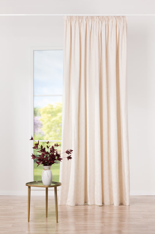 PACO Cream ECO Custom Made Curtains