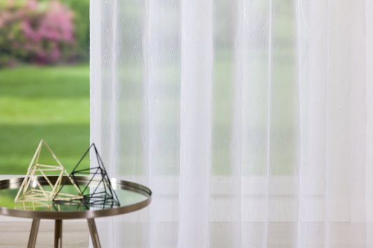 POLLY White Custom Made Curtains - sheers