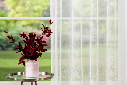 PONZA Floral Custom Made Curtains - sheer