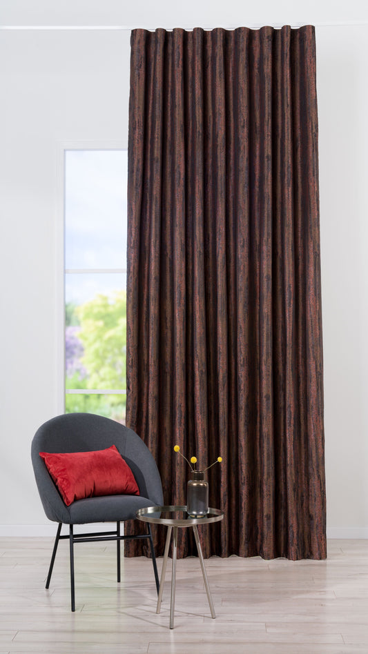 SERENGETI terracotta Custom Made Curtains