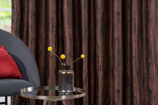 SERENGETI terracotta Custom Made Curtains