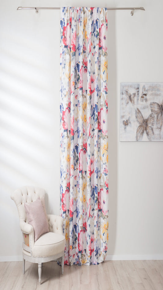 ZELDA multicolour floral Custom Made Curtains