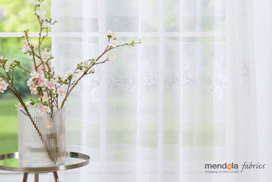 ZINA Floral Custom Made Curtains - sheer