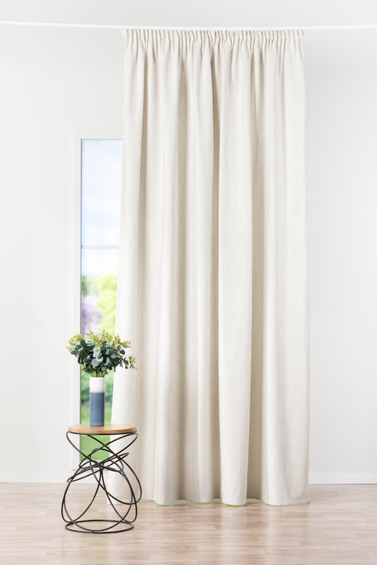 BIARITZ Beige Custom Made Curtains