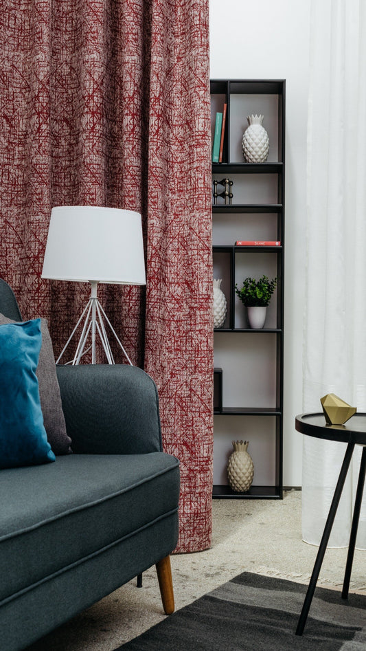 OSCAR red Custom Made Curtains