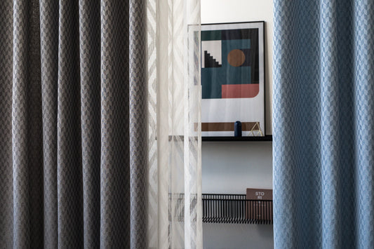 RAVELO Blue custom made curtains