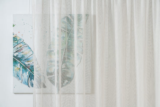 OSAKA Cream Custom Made Curtains - sheer